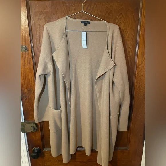 Crew Sweaters Nwt J Crew Long Collarless Juliette